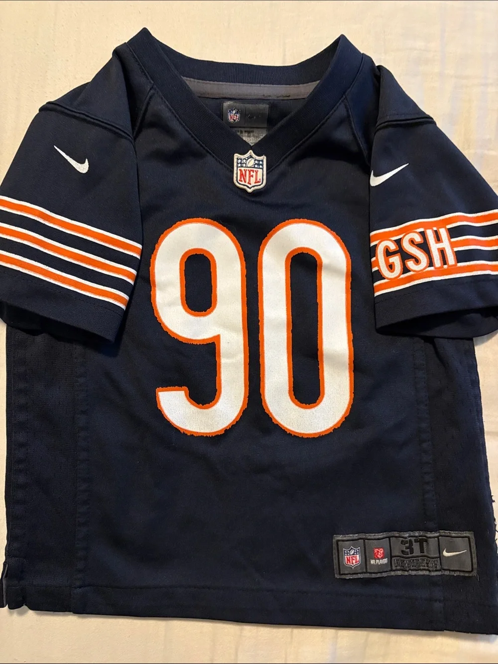 CHICAGO BEARS Toddler Julius Peppers #90 Nike Football Jersey Size 3T